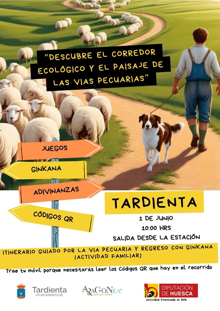 Imagen Tardienta invita a descubrir sus vías pecuarias con una actividad familiar al aire libre