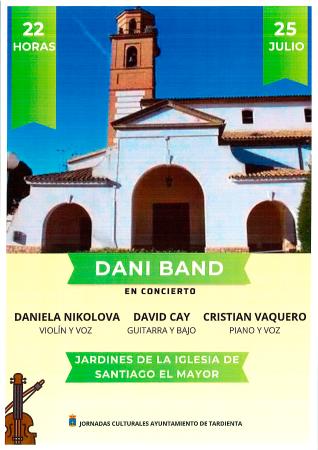 Imagen El grupo Dani Band actúa el día de Santiago en Tardienta