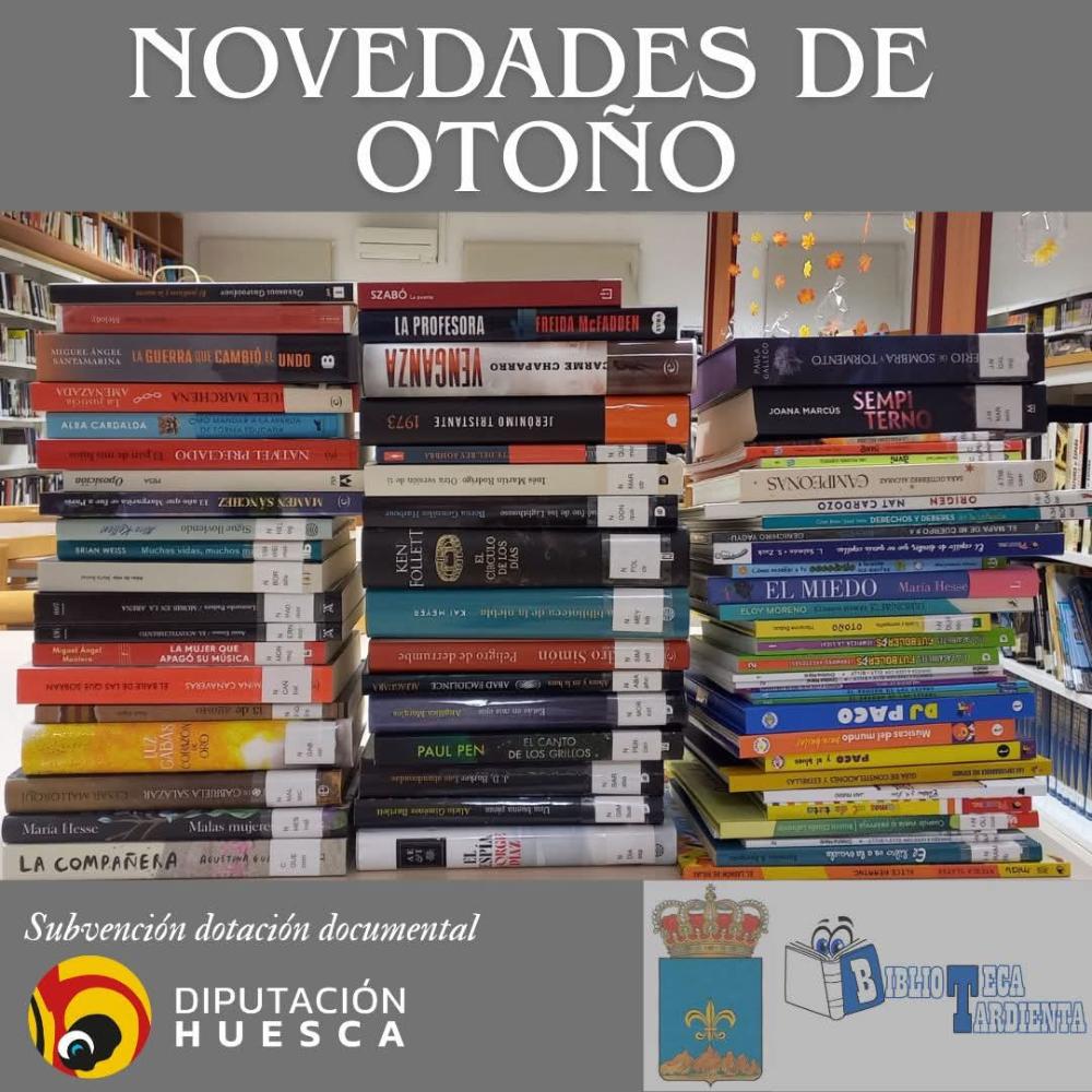 Imagen Tardienta recibe una subvención de la DPH para mejorar los fondos de su biblioteca municipal