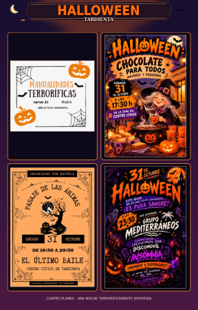 Imagen Tardienta se prepara para celebrar Halloween con actividades infantiles,...